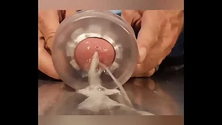 Cumpilation Curved BWC vs Clear toy--Lots of cum